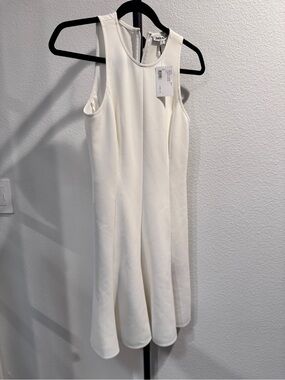 Elizabeth and James Ivory Sleeveless Fit-and-Flare Dress NWT